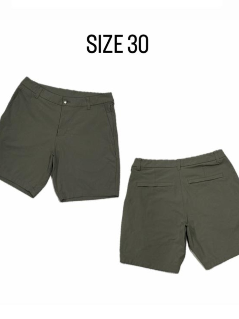Lululemon Men's Short | Size 30 | Dark Olive Green | Tech Chino Golf Shorts.